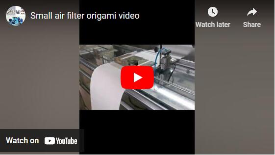 Видео оригами с маленьким воздушным фильтром